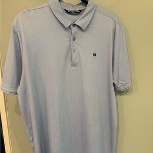 Men's Light Blue Travis Mathew Golf Shirt
